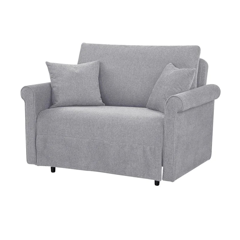 Convertible Chair to Chaise Lounge or Twin Bed for Small Spaces