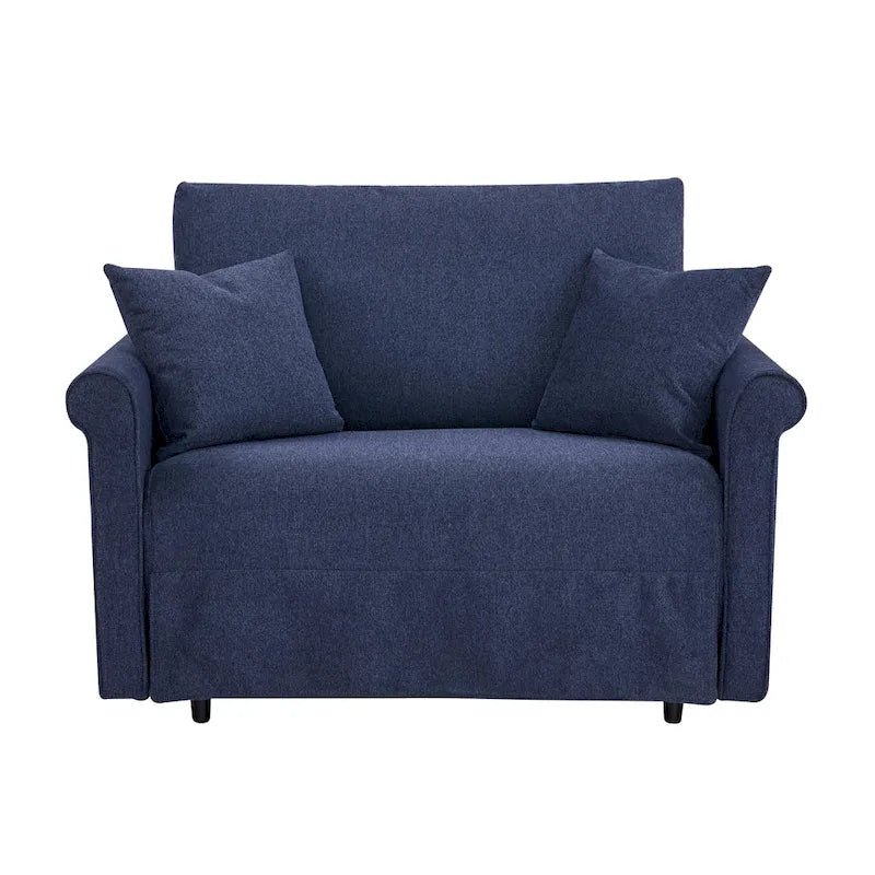 Convertible Chair to Chaise Lounge or Twin Bed for Small Spaces
