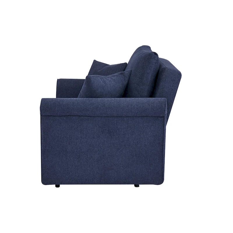 Convertible Chair to Chaise Lounge or Twin Bed for Small Spaces