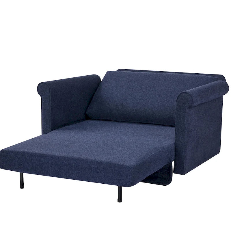 Convertible Chair to Chaise Lounge or Twin Bed for Small Spaces