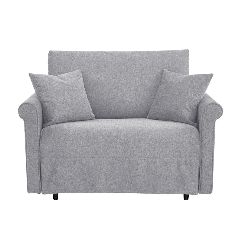 Convertible Chair to Chaise Lounge or Twin Bed for Small Spaces