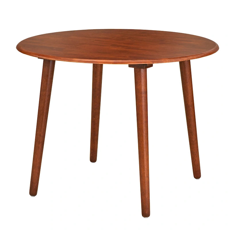Round Dining Table with Sturdy Pedestal Base