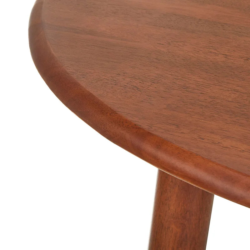 Round Dining Table with Sturdy Pedestal Base