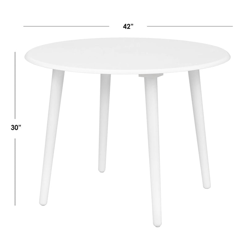 Round Dining Table with Sturdy Pedestal Base