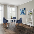Round Dining Table with Sturdy Pedestal Base
