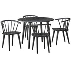 Round Dining Table with Sturdy Pedestal Base