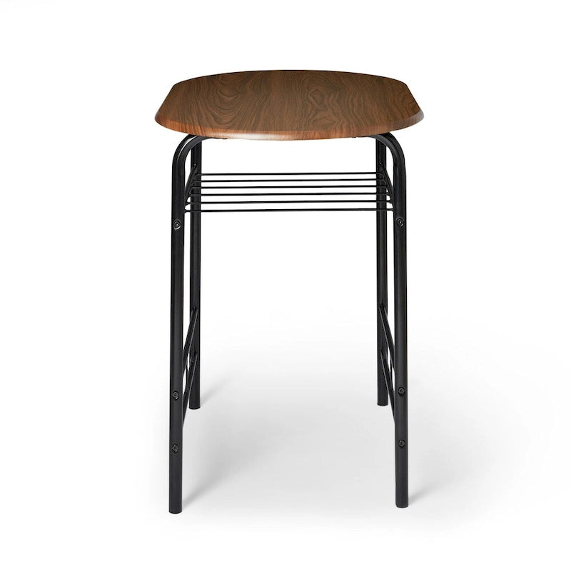 3-Piece Bistro Set with Metal Frame – Espresso or Grey Finish