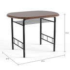 3-Piece Bistro Set with Metal Frame – Espresso or Grey Finish