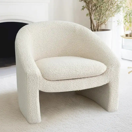 Upholstered Barrel Accent Chair