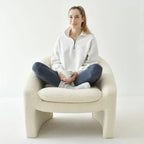 Upholstered Barrel Accent Chair