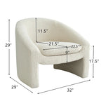 Upholstered Barrel Accent Chair