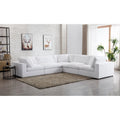 5-Piece Modular Sectional Sofa with Feather Fill Cushions