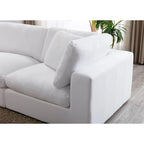5-Piece Modular Sectional Sofa with Feather Fill Cushions