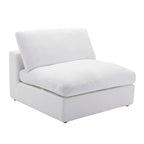 5-Piece Modular Sectional Sofa with Feather Fill Cushions