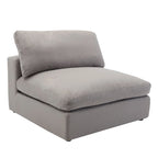 5-Piece Modular Sectional Sofa with Feather Fill Cushions