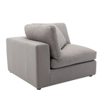 5-Piece Modular Sectional Sofa with Feather Fill Cushions