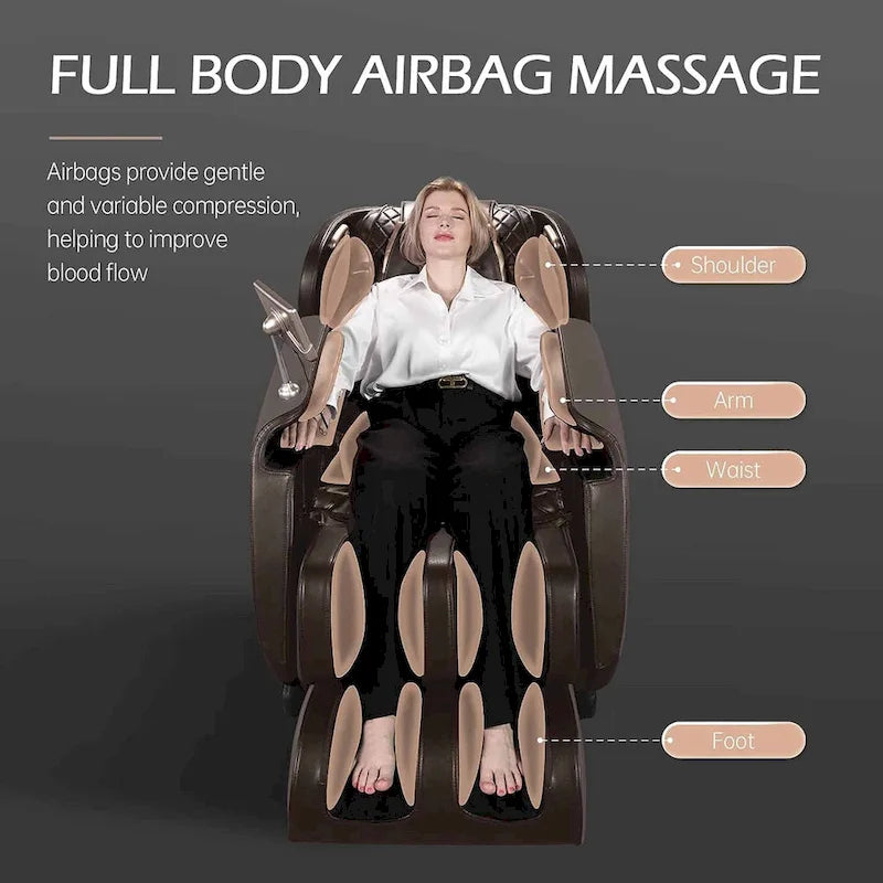 Full Body Zero Gravity Massage Chair with Dual-Core S Track and APP Control