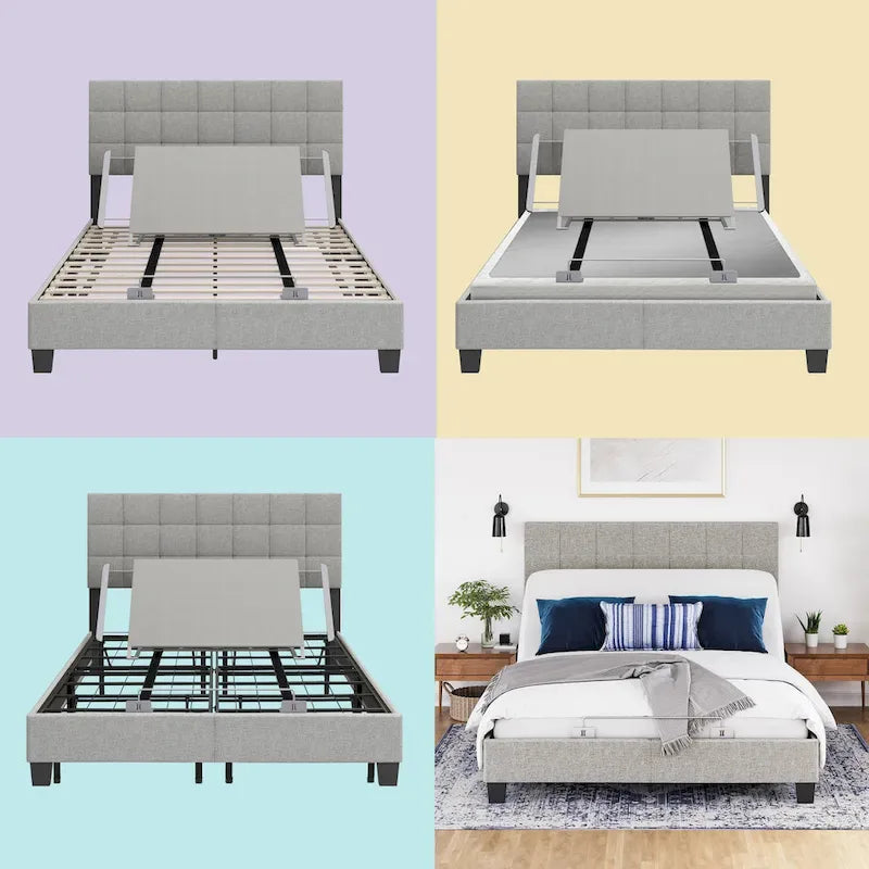 Adjustable Base Kit with Wireless Remote, Lightweight Power Bed Frame