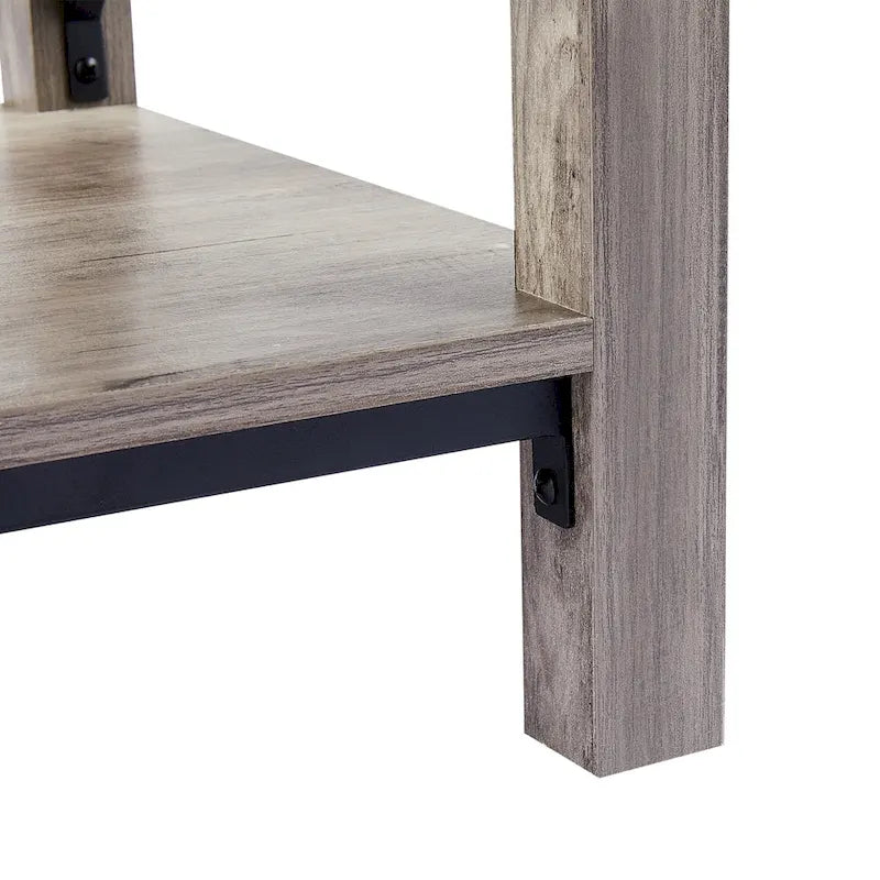 CO-Z Tavolino da Divano o da Salotto, da 40 cm, in Stile Rustico, con Ripiano