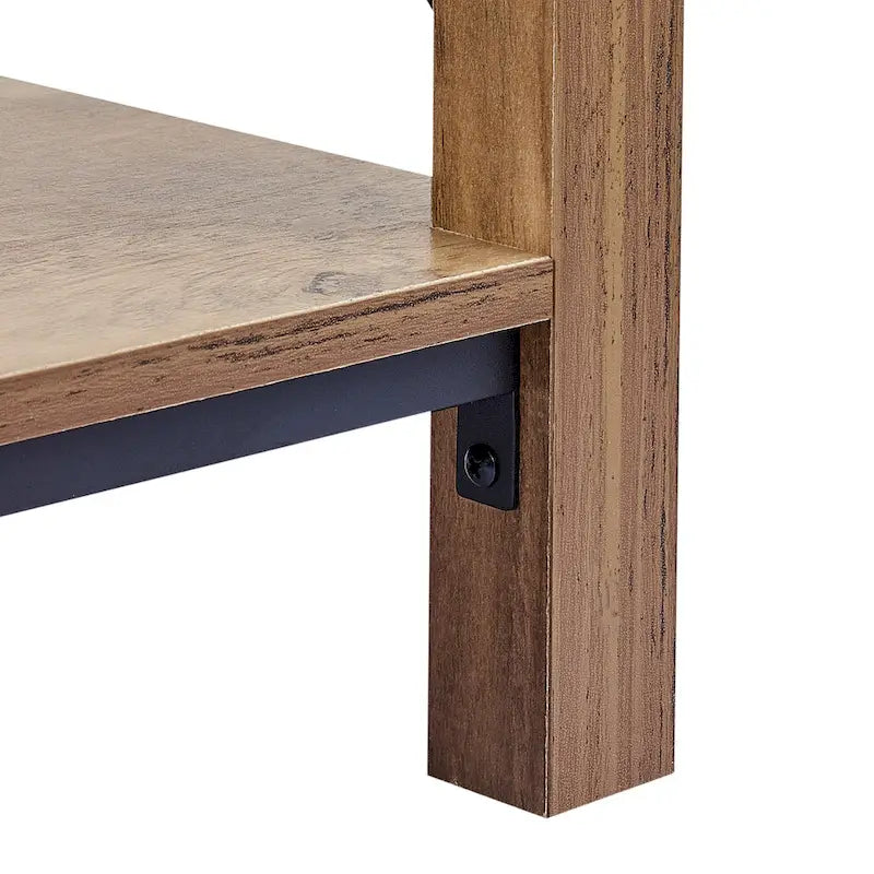 CO-Z Tavolino da Divano o da Salotto, da 40 cm, in Stile Rustico, con Ripiano