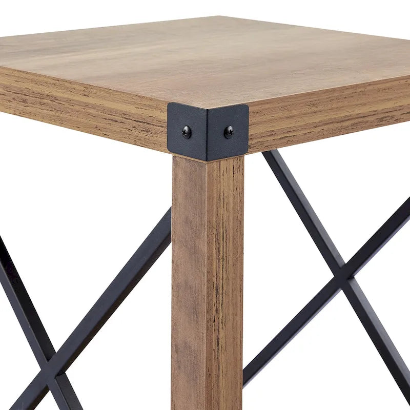 CO-Z Tavolino da Divano o da Salotto, da 40 cm, in Stile Rustico, con Ripiano