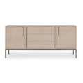 Modern Oak Veneer Buffet with Soft-Close Doors, 3 Drawers & Adjustable Shelves