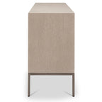 Modern Oak Veneer Buffet with Soft-Close Doors, 3 Drawers & Adjustable Shelves