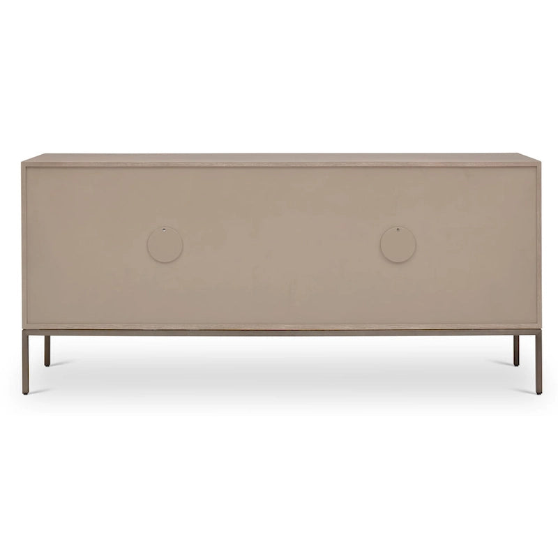 Modern Oak Veneer Buffet with Soft-Close Doors, 3 Drawers & Adjustable Shelves