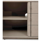 Modern Oak Veneer Buffet with Soft-Close Doors, 3 Drawers & Adjustable Shelves