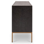 Modern Oak Veneer Buffet with Soft-Close Doors, 3 Drawers & Adjustable Shelves