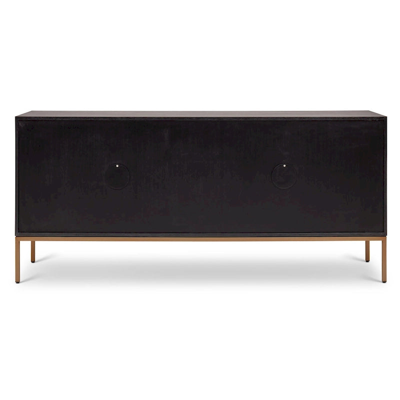Modern Oak Veneer Buffet with Soft-Close Doors, 3 Drawers & Adjustable Shelves