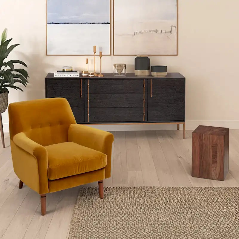 Modern Oak Veneer Buffet with Soft-Close Doors, 3 Drawers & Adjustable Shelves