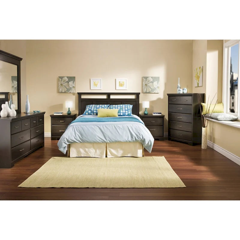 Country Cottage 2-Drawer Nightstand with Metal Drawer Slides