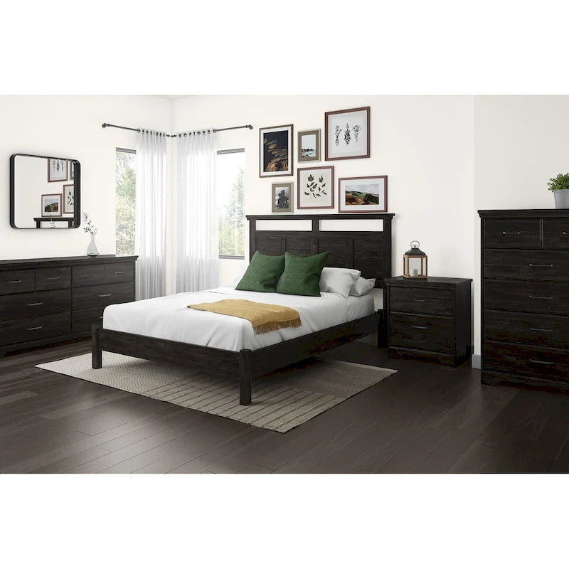 Country Cottage 2-Drawer Nightstand with Metal Drawer Slides