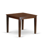Square Kitchen Dining Table Set with Dining Chairs, Mahogany