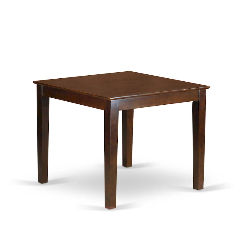 Square Kitchen Dining Table Set with Dining Chairs, Mahogany