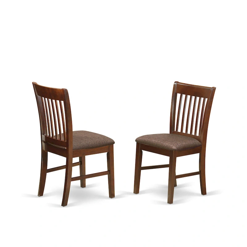 Square Kitchen Dining Table Set with Dining Chairs, Mahogany