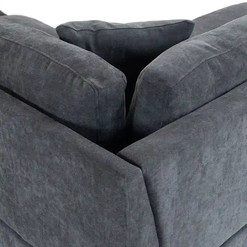 Modular Sofa with Removable Storage Ottoman, 2 Hidden Cup Holders