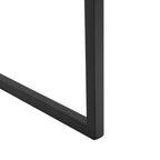 Modern Minimalist Dining Chair with Black Metal Base, Set of 2