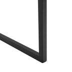 Modern Minimalist Dining Chair with Black Metal Base, Set of 2