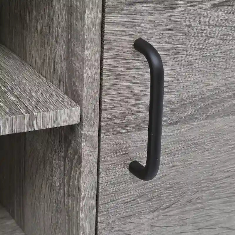 Modern Gray TV Stand with Storage, 47.2 x 15.7 x 17.7 Inch