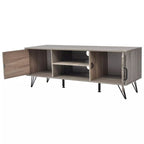 Modern Gray TV Stand with Storage, 47.2 x 15.7 x 17.7 Inch