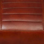 Genuine Leather Single Sofa Chair with Metal Frame | Living Room Accent