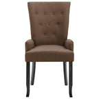 Dining Chairs with Armrests, Multicolor Fabric, Set of 1/2/4/6
