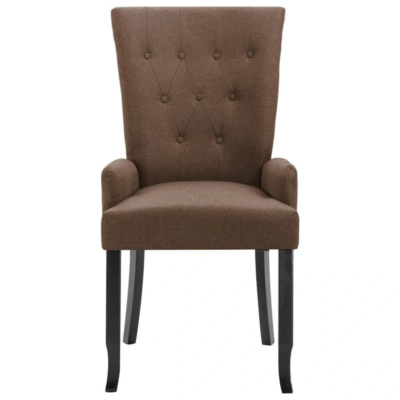 Dining Chairs with Armrests, Multicolor Fabric, Set of 1/2/4/6