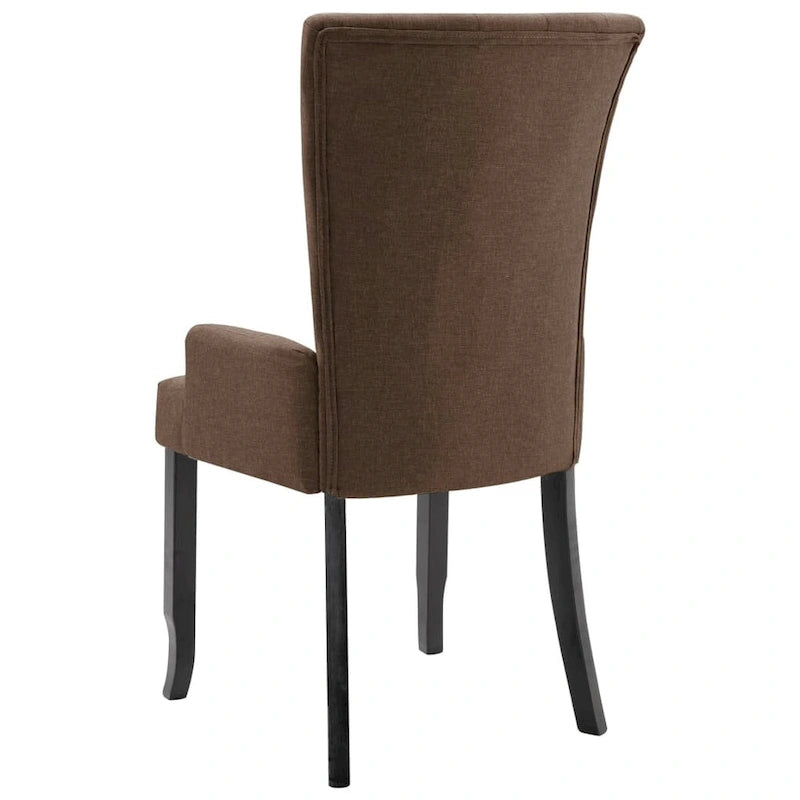 Dining Chairs with Armrests, Multicolor Fabric, Set of 1/2/4/6