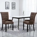 Dining Chairs with Armrests, Multicolor Fabric, Set of 1/2/4/6