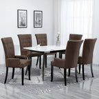 Dining Chairs with Armrests, Multicolor Fabric, Set of 1/2/4/6