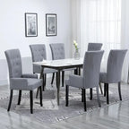 Dining Chairs with Armrests, Multicolor Fabric, Set of 1/2/4/6