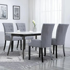Dining Chairs with Armrests, Multicolor Fabric, Set of 1/2/4/6